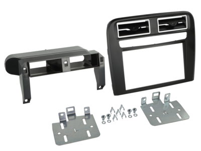 2-DIN Paneel Fiat Grande Punto 2005-2010 - Zwart