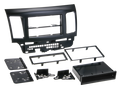 2-DIN Paneel Mitsubishi Lancer (CY0) | 2007-2018 | - Zwart