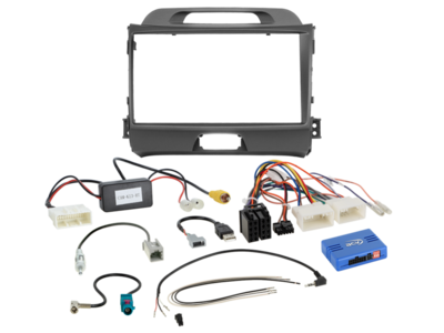 ACV - 2-DIN inbouwkit voor 9-inch radio Kia Sportage SWI/antenne/USB Pro - artikel 691178-90-1-6
