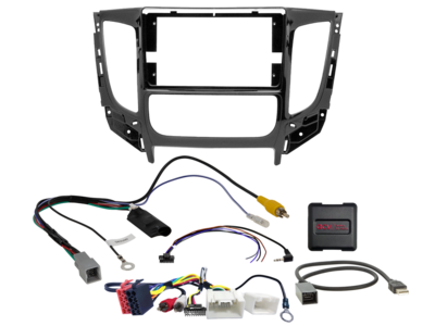 ACV - 2-DIN inbouwkit voor 9-inch radio Mitsubishi Triton (L200) 2015 - 2018 20Pin SWI/USB - artikel 691200-90-1-4