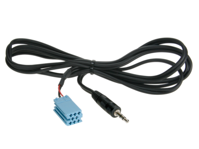 Stereo jack 3.5mm Stereo naar Mini-ISO (Blauw) 1.25meter