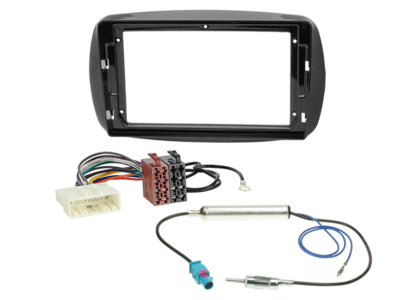 2-DIN inbouwkit voor 9-inch radio Smart ForTwo/ForFour antenne – afbeelding 1