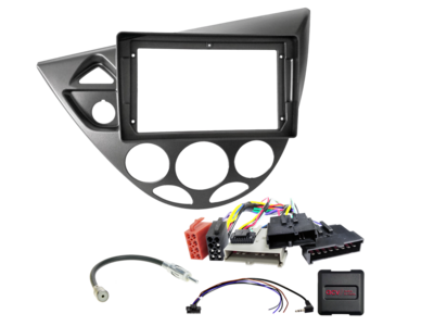 ACV - 2-DIN inbouwkit voor 9-inch radio Ford Focus I (DAW/DBW/DFW/DNW) 8Pin/8Pin/17Pin SWC/antenne - artikel 691114-90-2-2