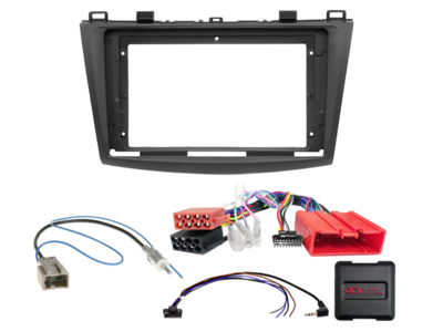 ACV - 2-DIN inbouwkit voor 9-inch radio Mazda 3 (BK) 2009 - 2013 24Pin SWI/antenne - artikel 691170-91-1-2