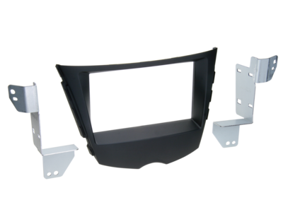 2-DIN Paneel Hyundai Veloster (FS) 2012-2018 - Zwarts