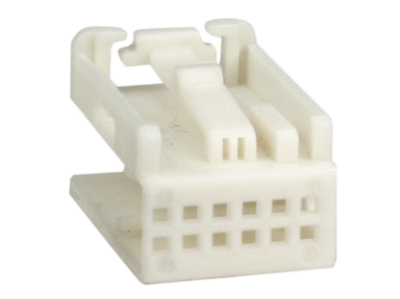 MQS carriage cover 12-pol Wit (voor art. 33 ABMS 9) (Bulk)