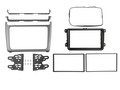 2-DIN frame VW Polo 2014-2017 Zilver