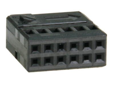 MQS female Behuizing 12-pole Quadlock additional plug (voor: 321025) (Bulk)