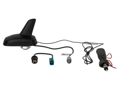 Shark dakantenne AM/FM incl adapters DIN & Fakra (phantom)