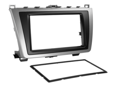 2-DIN Paneel Mazda 6- 2008-2012 - Zwart/Zilver