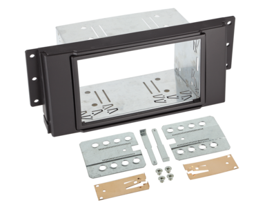 2-DIN Paneel Land Rover Freelander- Discovery (3G) - Range Rover Sport - Zwart