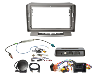 ACV - 2-DIN inbouwkit voor 9-inch radio Opel Astra i-dapter/antenne - artikel 691230-91-1-2