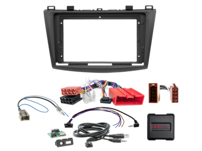 ACV - 2-DIN inbouwkit voor 9-inch radio Mazda 3 (BL) 2009 - 2013 24Pin SWI/AMP/antenne/USB - artikel 691170-91-1-4