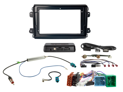ACV - 9" Kit Citroen/Fiat/Opel/Peugeot/Toyota i-dapter/Antenne - 2-DIN Kit - artikel 691094-92-3