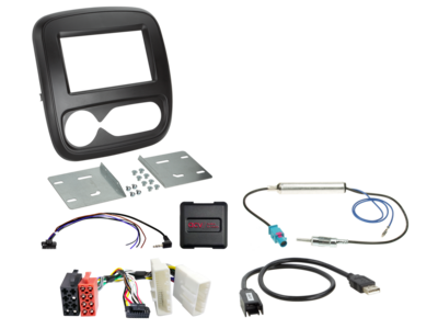 2-DIN kit Fiat/Nissan/Opel/Renault klimaatregelaar