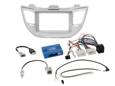 ACV - 2-DIN inbouwkit voor 9-inch radio Hyundai Tucson (TL) 2015 - 2018 24Pin/18Pin SWI/antenne Pro - artikel 691143-95-2-3
