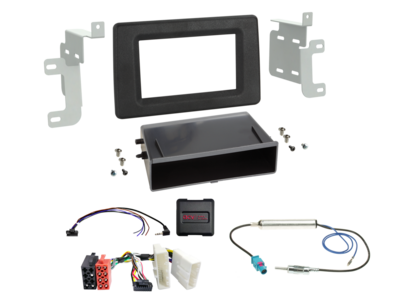 2-DIN Kit met aflegvak Nissan/Opel/Renault Analoog SWI/Antenne