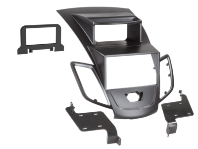 2-DIN Paneel Ford Fiesta (JA8) 2008-2017 - Zwart