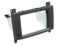 2-DIN Paneel Mercedes Benz A-Klasse / B-Klasse / Vito - Rubbertouch Zwart