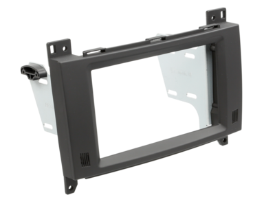 2-DIN Paneel Mercedes Benz A-Klasse / B-Klasse / Vito - Rubbertouch Zwart