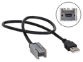 USB-adapter universeel Mini-USB grijs>USB-A