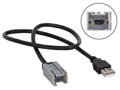 USB-adapter universeel Mini-USB grijs>USB-A