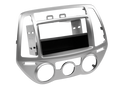 2-DIN Paneel met pocket Hyundai i20 2012-2014 - Zilver