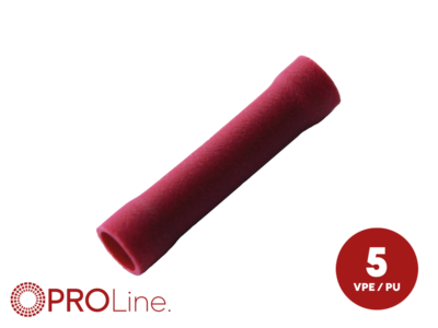 kabelschoen 5stuks 0.5 - 1.5mm2 rood in blister