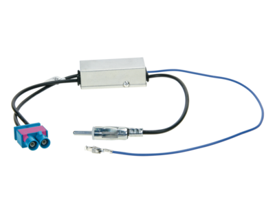Antenne Adapter DIN >Dubbel-Fakra/ Phantom power VW - Audi - Skoda - Maserati...