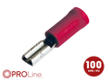 Kabelschoen 2.8x0.8 rood (100stuks) ACV PROLine
