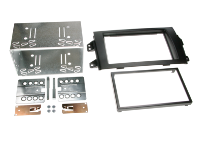 2-DIN Paneel Fiat Sedici (FY/GY) - Suzuki SX4 (EY/GX) - zwart