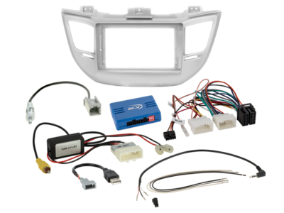 ACV - 2-DIN inbouwkit voor 9-inch radio Hyundai Tucson (TL) 2015 - 2018 24Pin/18Pin SWI/antenne Pro - artikel 691143-95-2-5