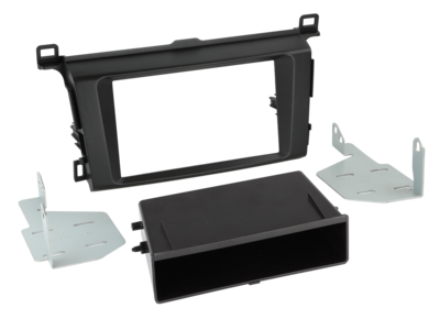 2-DIN Paneel met bakje Toyota RAV4 2013-2018 - Zwart