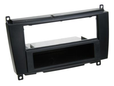 2-DIN Paneel Mercedes Benz CLK-Klasse facelift (C209) (A209) 2004-2010 - Zwart