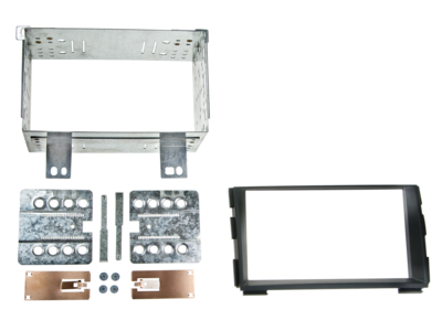 2-DIN Paneel Kia Cee'd (ED) / Cee'd SW (ED) Pro Cee'd (ED)2009-2013 - zwart