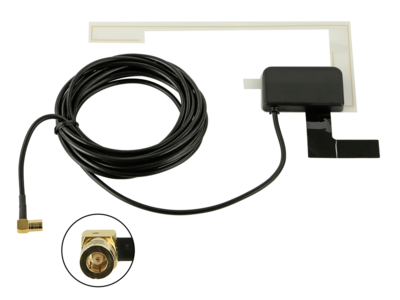 Universele DAB Glas plakantenne LHD SMB 5-16V