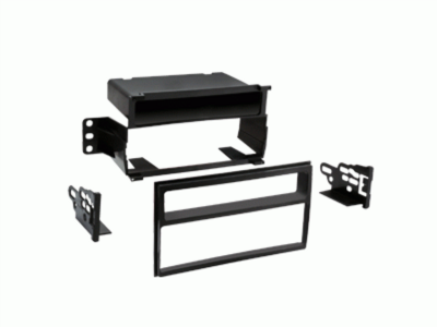 1-DIN radiopaneel met opbergvak Nissan Juke/Tiida/Versa zwart