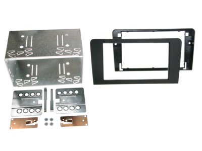 2-DIN Paneel Audi A3 (8P / 8PA) 2003-2013 - Zwart