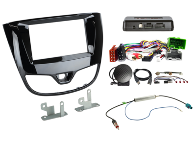 ACV - 2-DIN inbouwkit Opel Karl 04/2017-06/2019 pianozwart i-dapter - artikel 621230-33-2