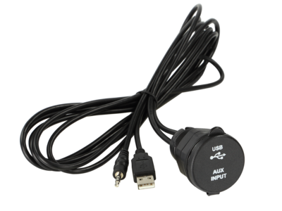 Universal USB/AUX port geschroefd