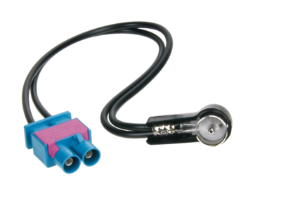 Antenne Adapter ISO Dubbel-FAKRA (m) > ISO (m) Audi -Maserati -Scania -Skoda...