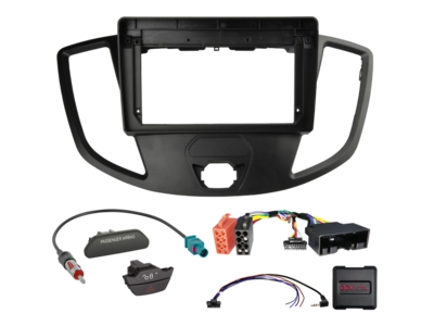 ACV - 2-DIN inbouwkit voor 9-inch radio Ford Transit Custom (FAC/FDA) 24Pin SWI/antenne - artikel 691120-92-1-3
