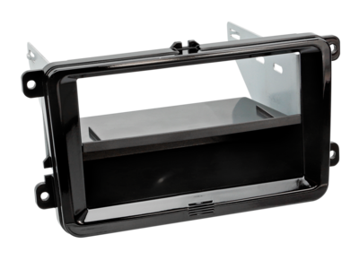 2-DIN Paneel met aflegbakje. Seat - Skoda - VW Kleur Piano Zwart