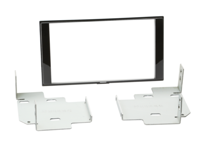 2-DIN Paneel Nissan Micra/ Note 2013-2019 - Piano Zwart