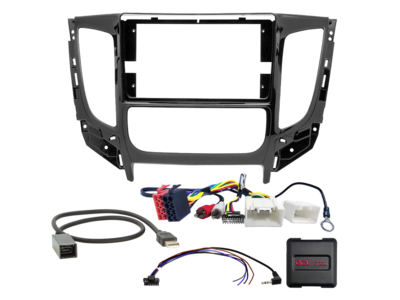 ACV - 2-DIN inbouwkit voor 9-inch radio Mitsubishi Triton (L200) 2015 - 2018 20Pin SWI/USB - artikel 691200-90-1-2