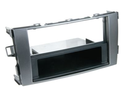 2-DIN Paneel Toyota Auris (E15J/E15UT) 03/2007-10/2012 - Antraciet Grijs