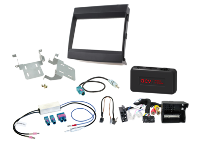 2-DIN Paneel Kit Porsche Cayenne 2011-2016 S.W.I./Amp MOST zwart