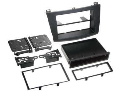 1-DIN Paneel Mazda 3 2009-2013 - zwart