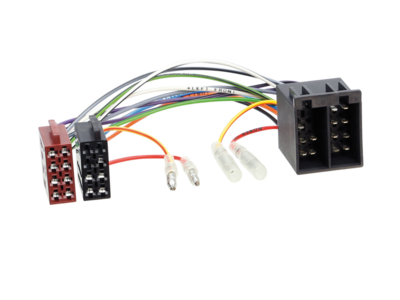 Radio Aansluitkabel ISO aansluiting > ISO Stecker Eventueel Klem 15/30 draaibaar