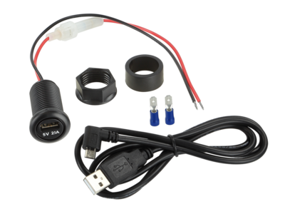 Omvormer 12V->5V/2.1A USB-A incl. 1 meter USB kabel